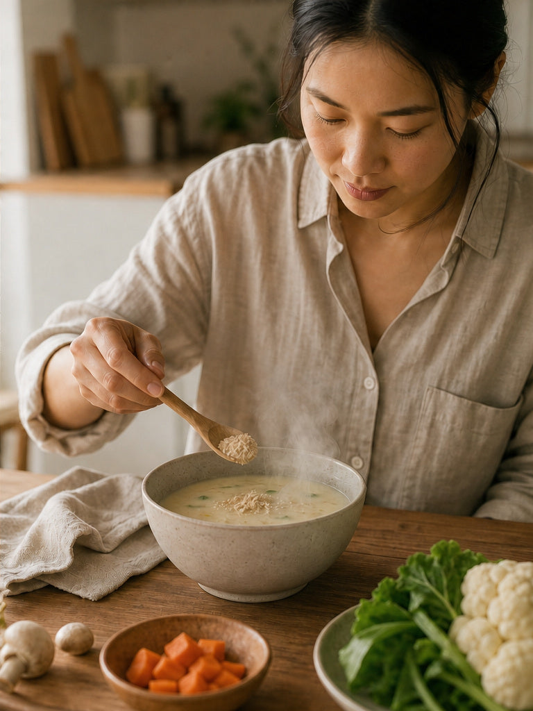 在家以植物食材準備料理